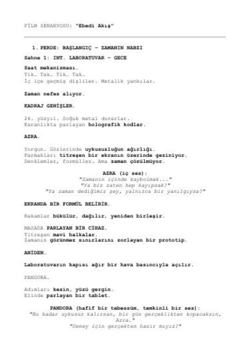 Ebedi Akış first page