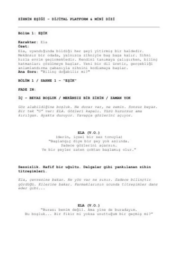 Zihnin Eşiği first page