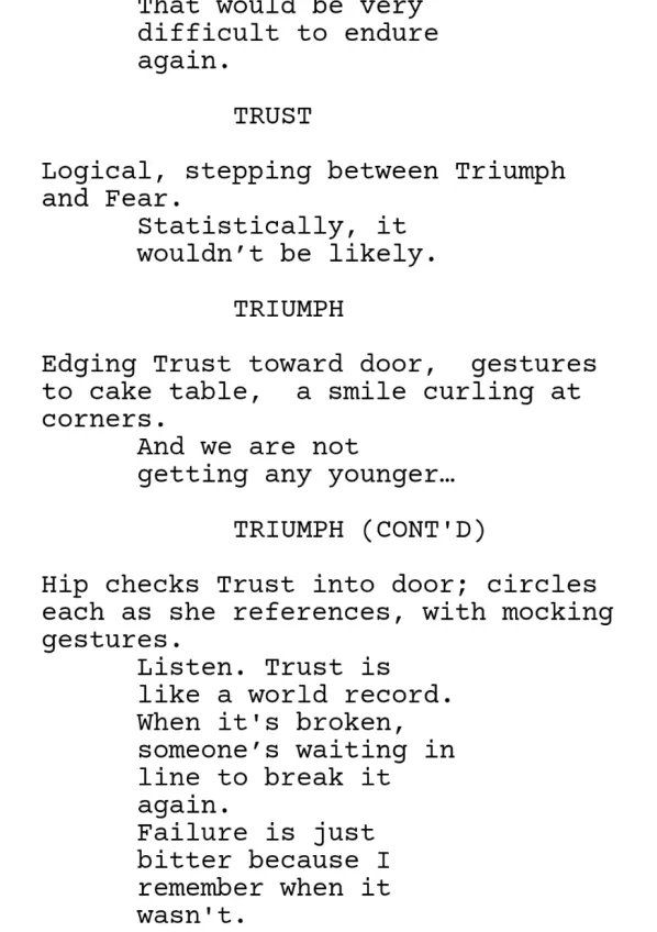 Emotion: 5- Indifference: Won sample page