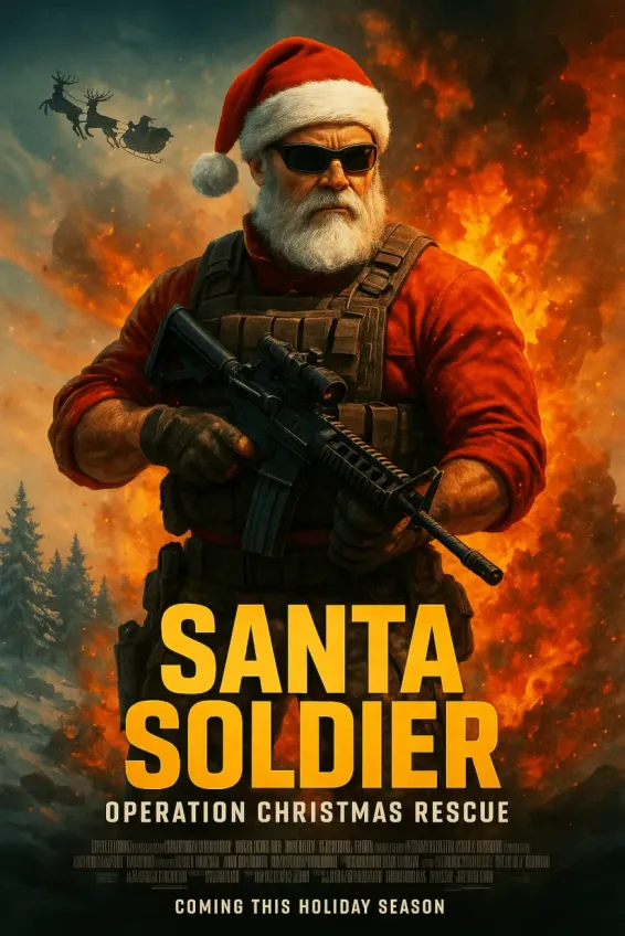 Santa Soldier Operation Christmas Rescue  scenario poster
