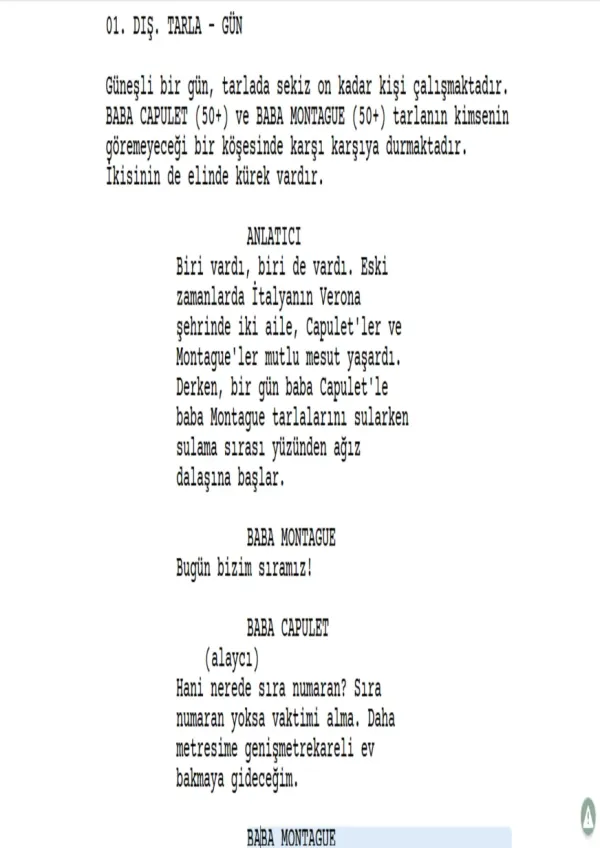 Romeo ve Juliet: Armut Dalda, Kız Balkonda first page