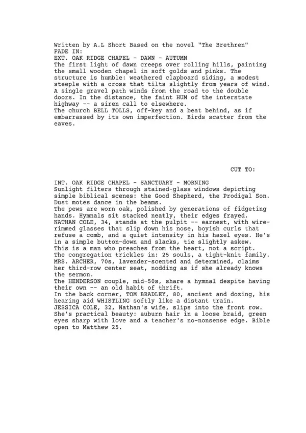 The Brethern first page