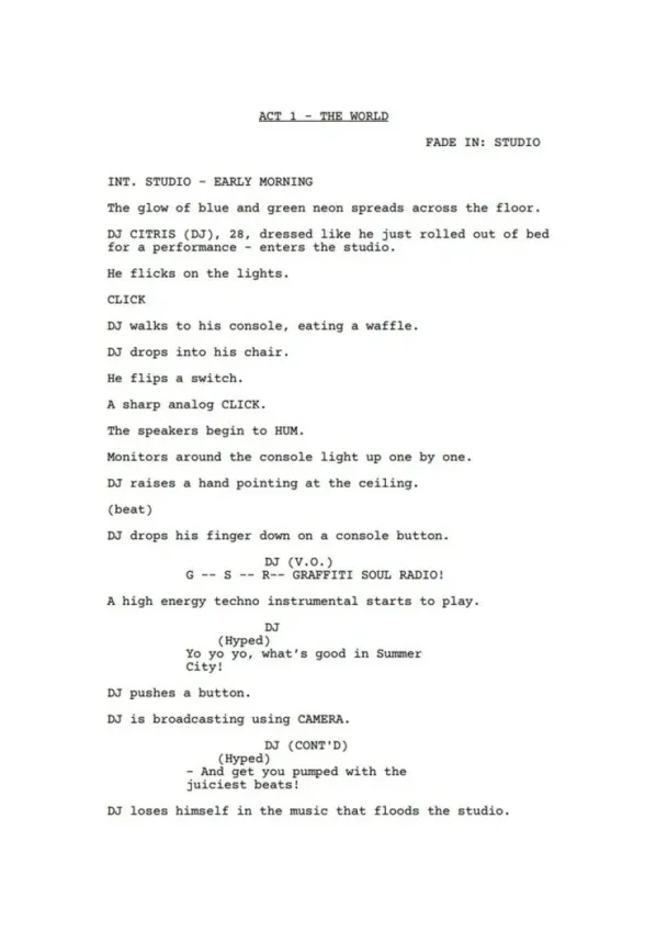 Graffiti Soul first page
