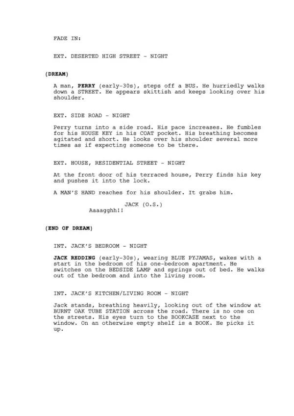 The Crimson Scarf first page