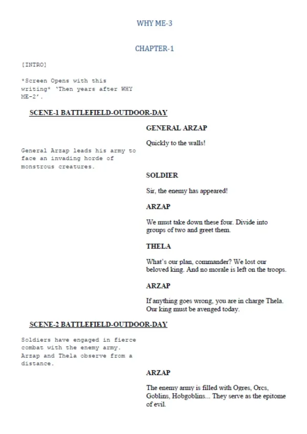 WHY ME-3 first page