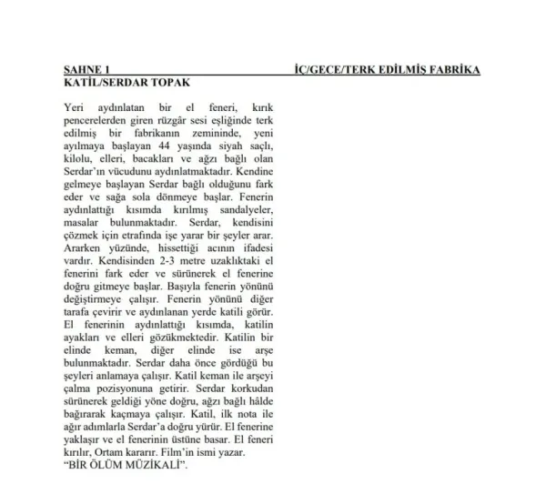 BİR ÖLÜM MÜZİKALİ first page