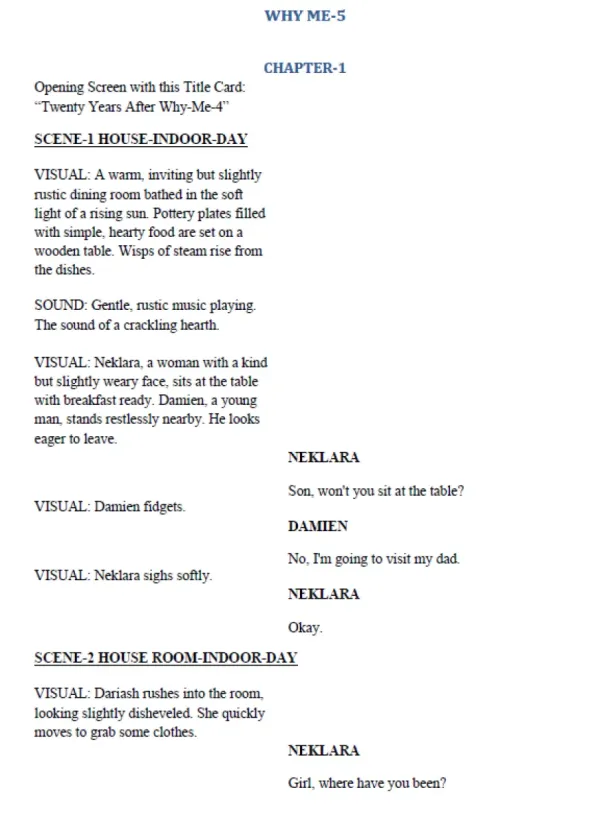WHY ME-5 first page