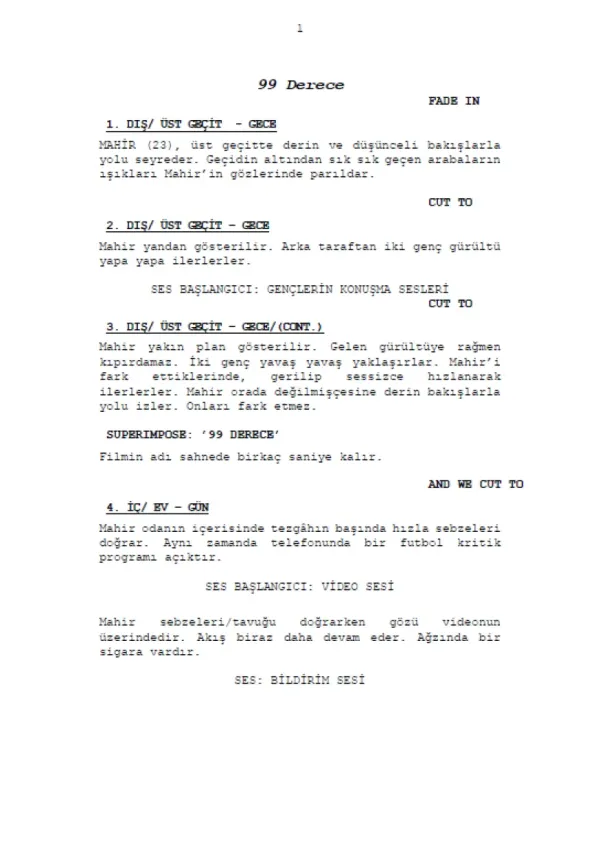 Doksan Dokuz Derece  first page