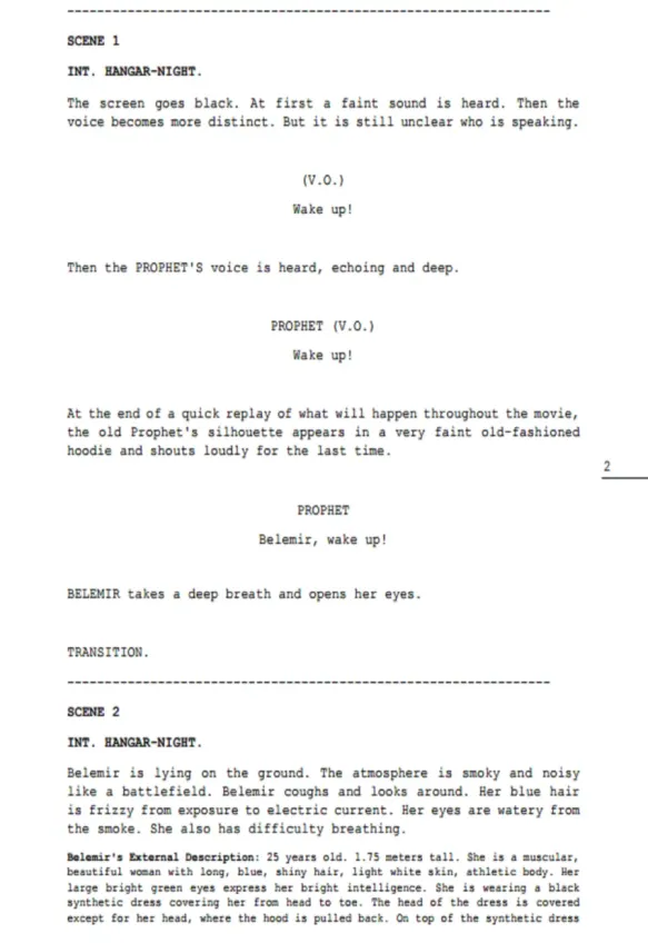 BELEMIR THE HALF-BLOOD OF KALIGRA first page