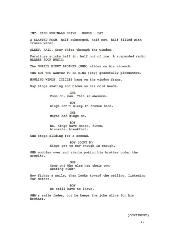 The Boy Who Wanted to Be King first page