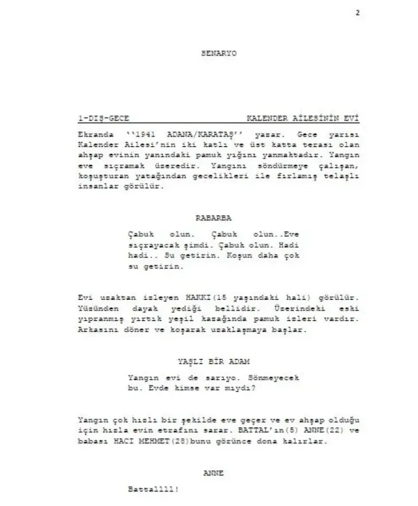 Pamuk Ağa first page