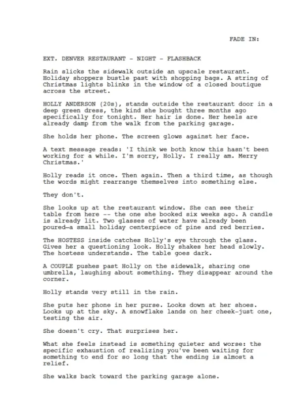 Every Snowflake We Shared first page