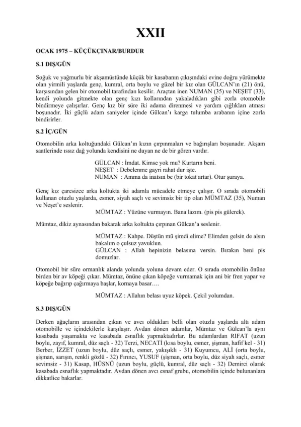 YİRMİ İKİ (XXII) first page