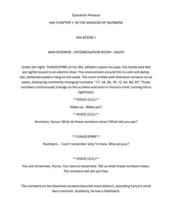 OPERATİON PERSEUS first page