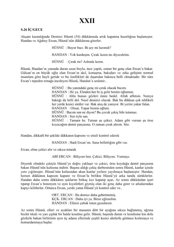 YİRMİ İKİ (XXII) sample page
