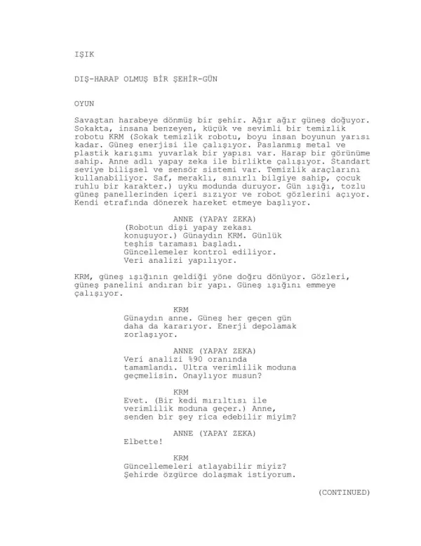 ROBOT RÜYALARI first page