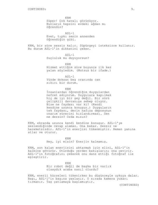 ROBOT RÜYALARI sample page
