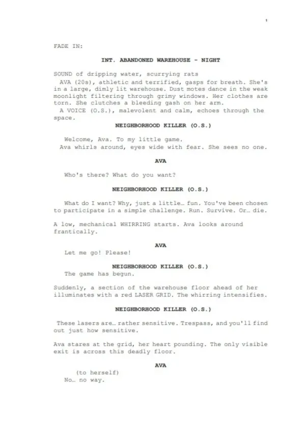 Run or Die: The Killer's Challenge  first page