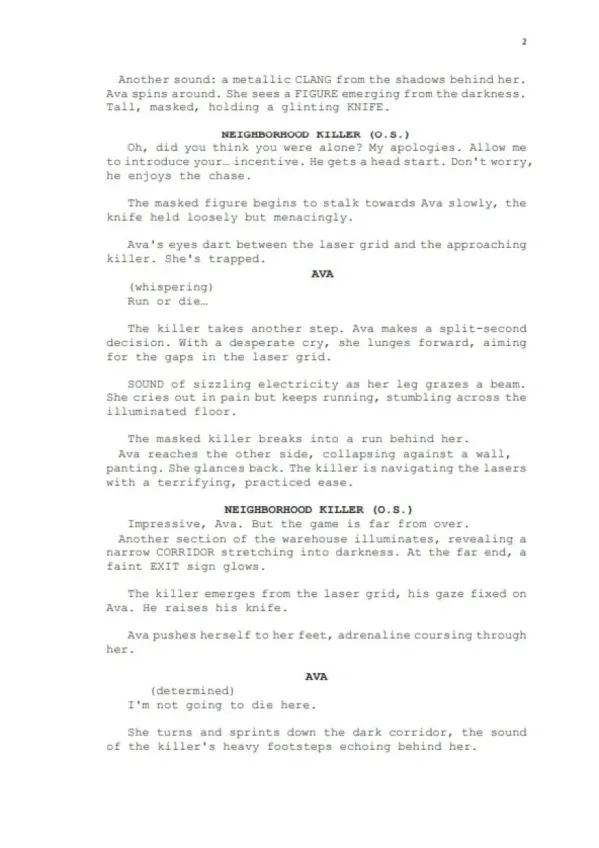 Run or Die: The Killer's Challenge  sample page