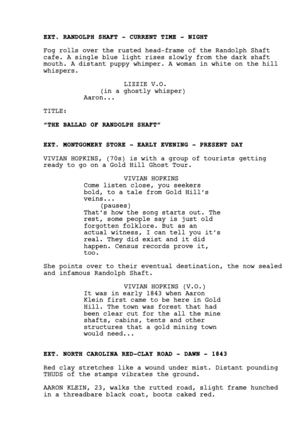 The Ballad of the Randolph Shaft first page
