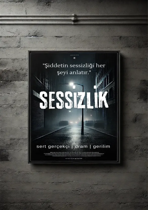 Sessizlik scenario poster