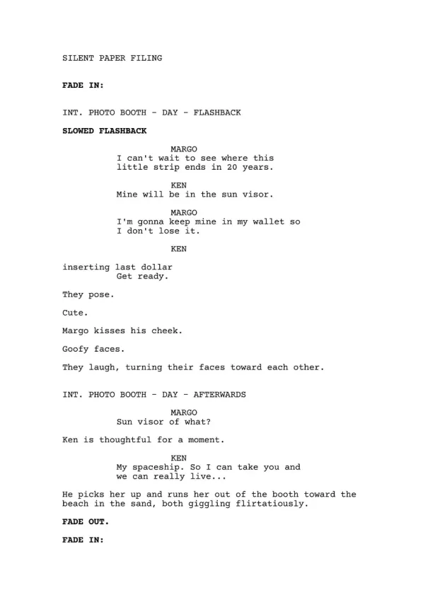 Silent Paper Filing first page