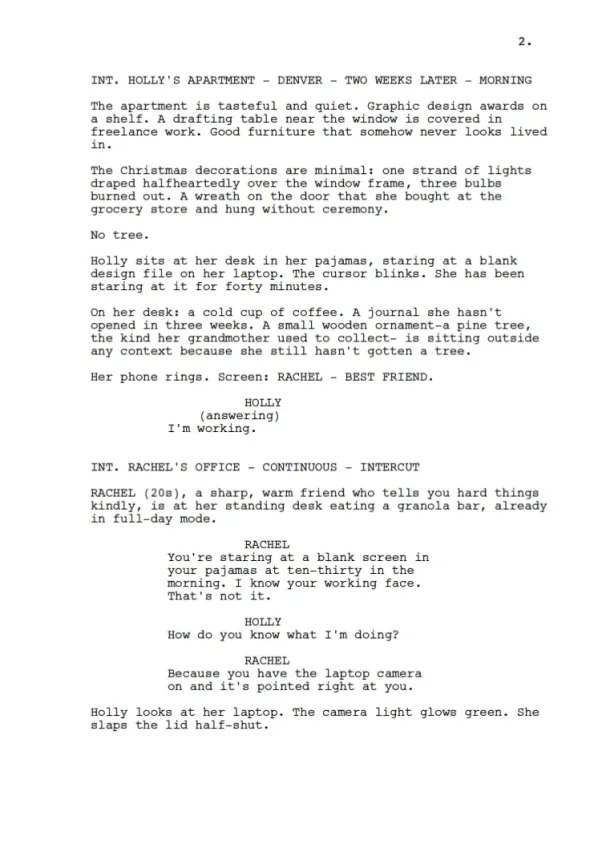 Every Snowflake We Shared sample page