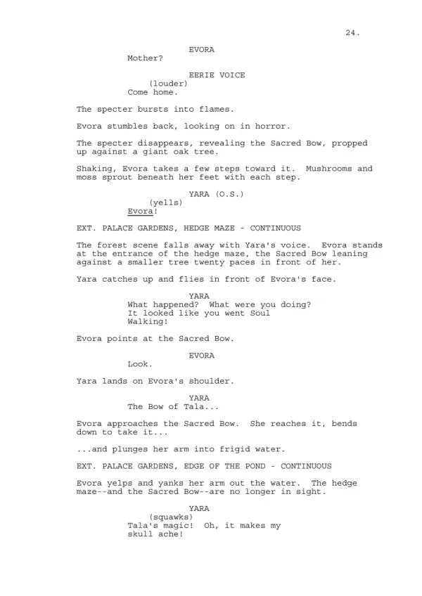 The Sacred Bow sample page