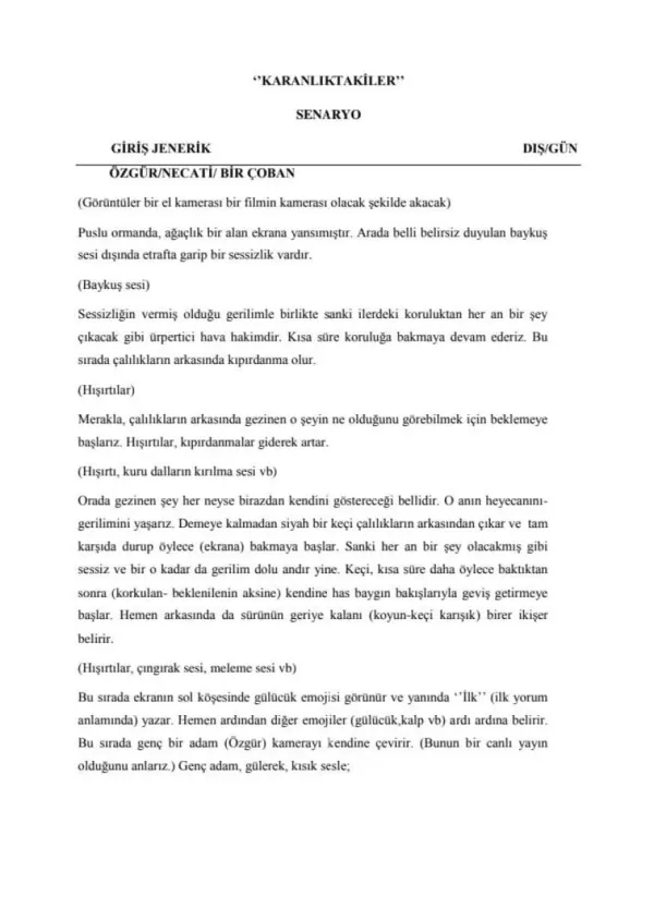 KARANLIKTAKİLER first page