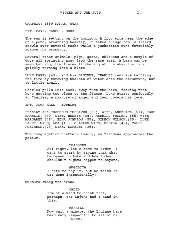 The Wicked And The Just first page