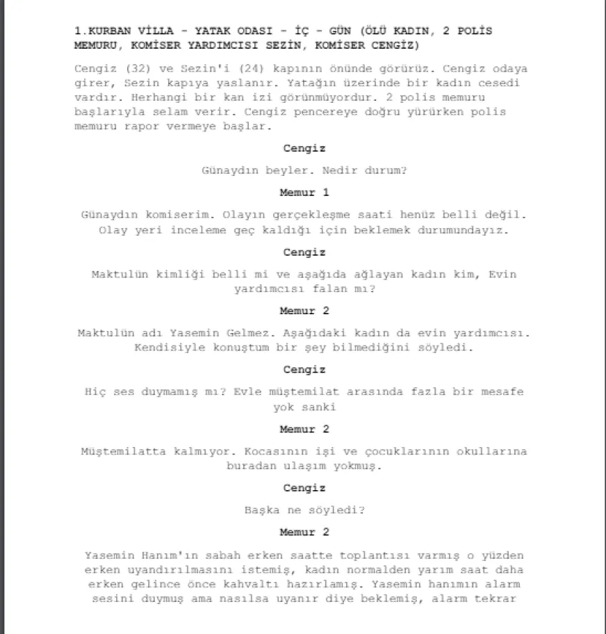 ÖLÜ BİR KADININ DOĞUM GÜNÜ PASTASI first page