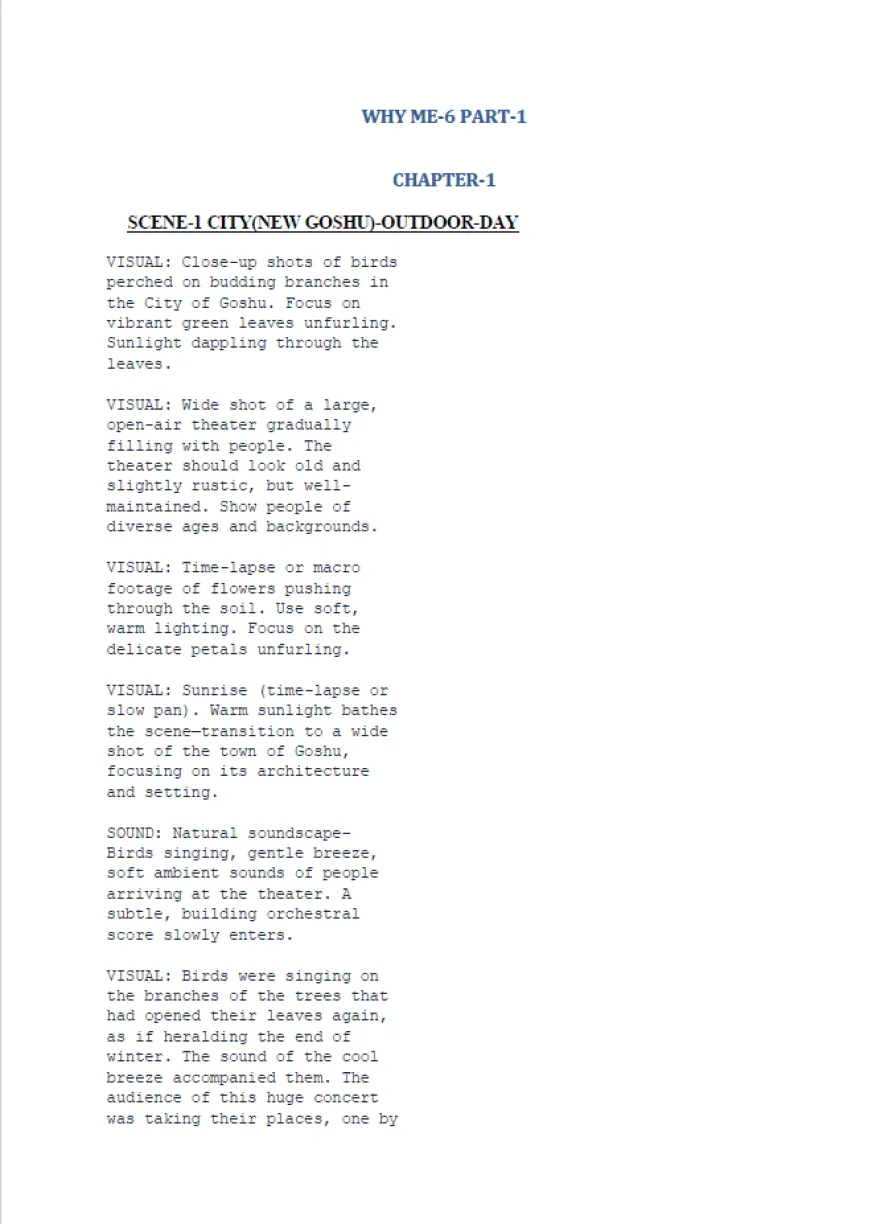 WHY ME-6 PART-1 first page