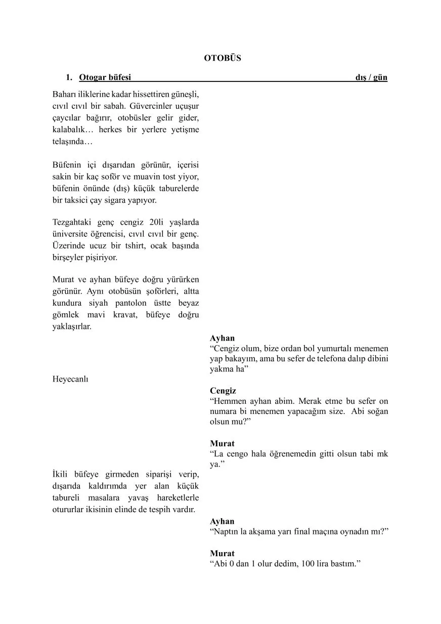 OTOBÜS  first page