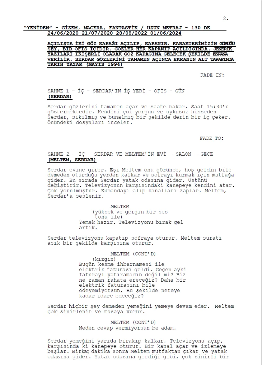 YENİDEN first page