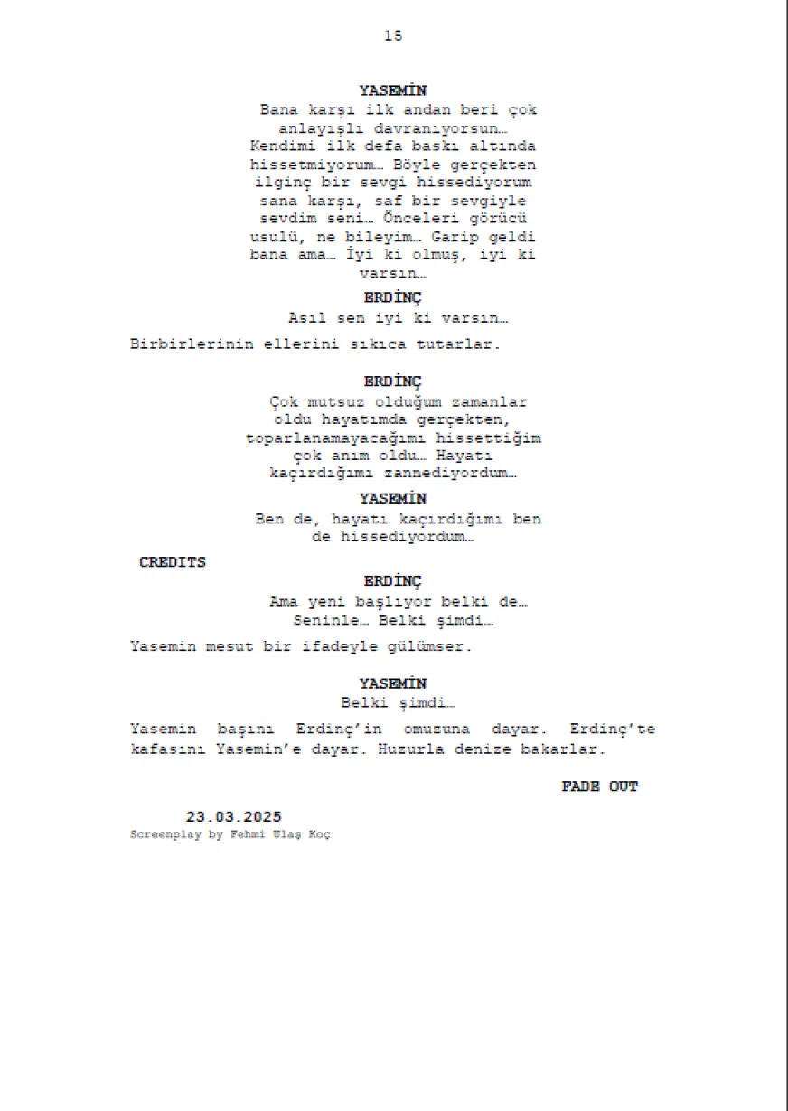 Belki Şimdi  sample page