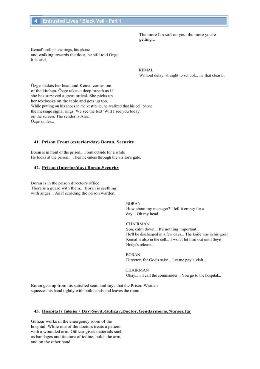 ENTRUSTED LIVES sample page