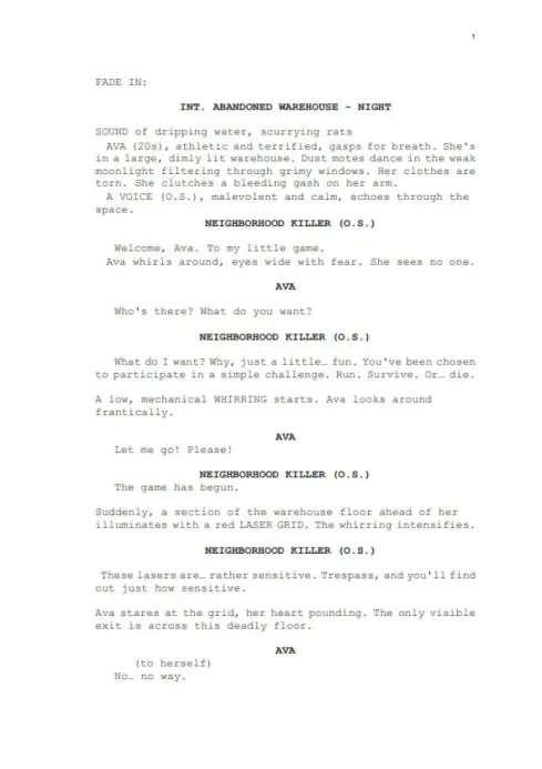 Run or Die: The Killer's Challenge  first page thumbnail