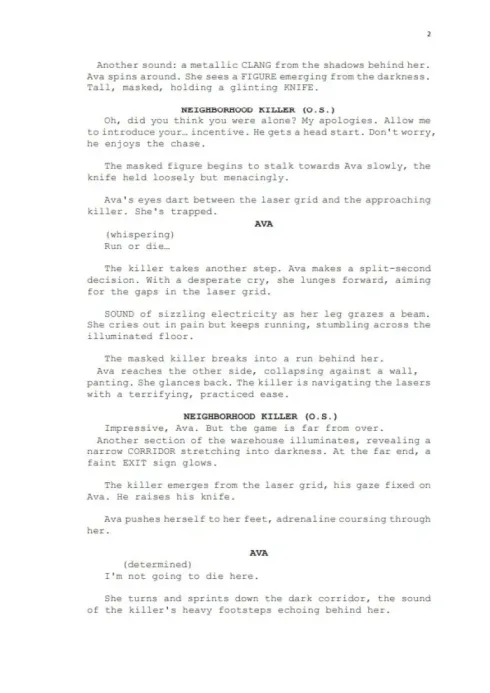 Run or Die: The Killer's Challenge  sample page thumbnail